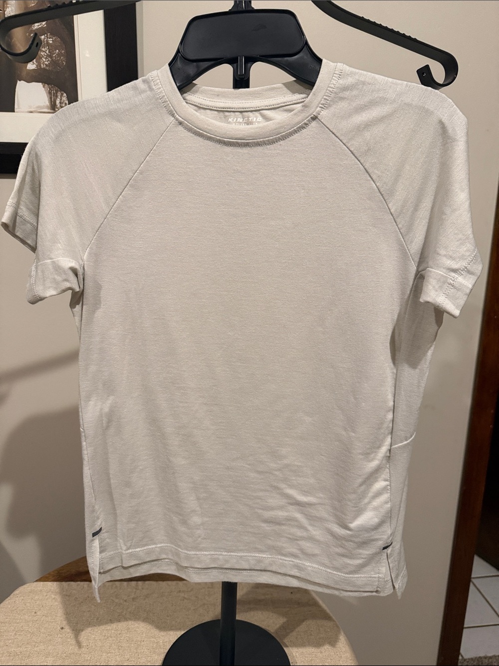 Light Gray Kids Short-Sleeve Slim Fit Raglan Shirt - bundle with other items!
